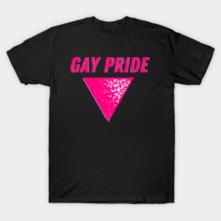 Gay Pride - Pink Triangle Pointing Down T-Shirt